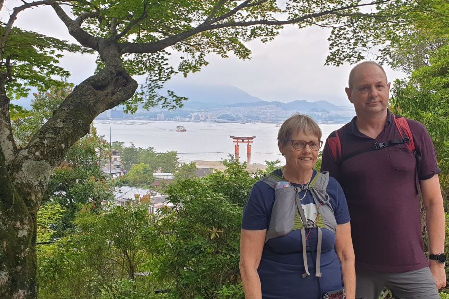 Anne and Geoff on Miyajima