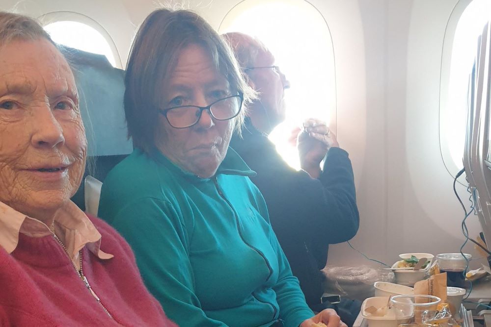 Plane passengers