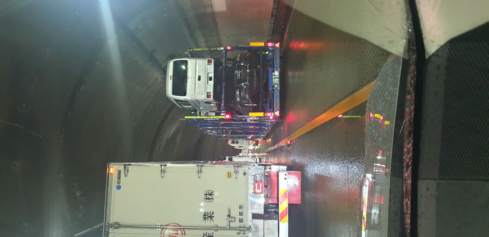 traffic in a tunnel